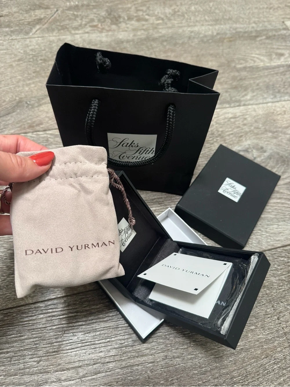 GIFTABLE David Yurman Braided Leather Bracelet with Silver-Tone Clasp - Navy NWT